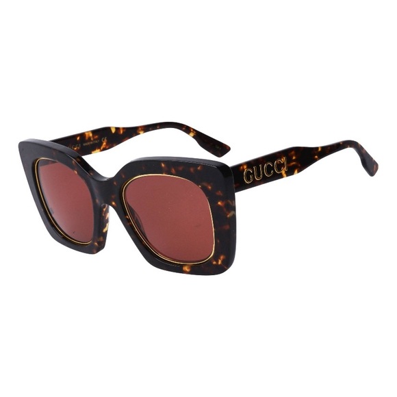 NEW GUCCI BROWN SUNGLASSES GUCCI BUTTERFLY WOMEN EYEWEAR - Picture 3 of 5